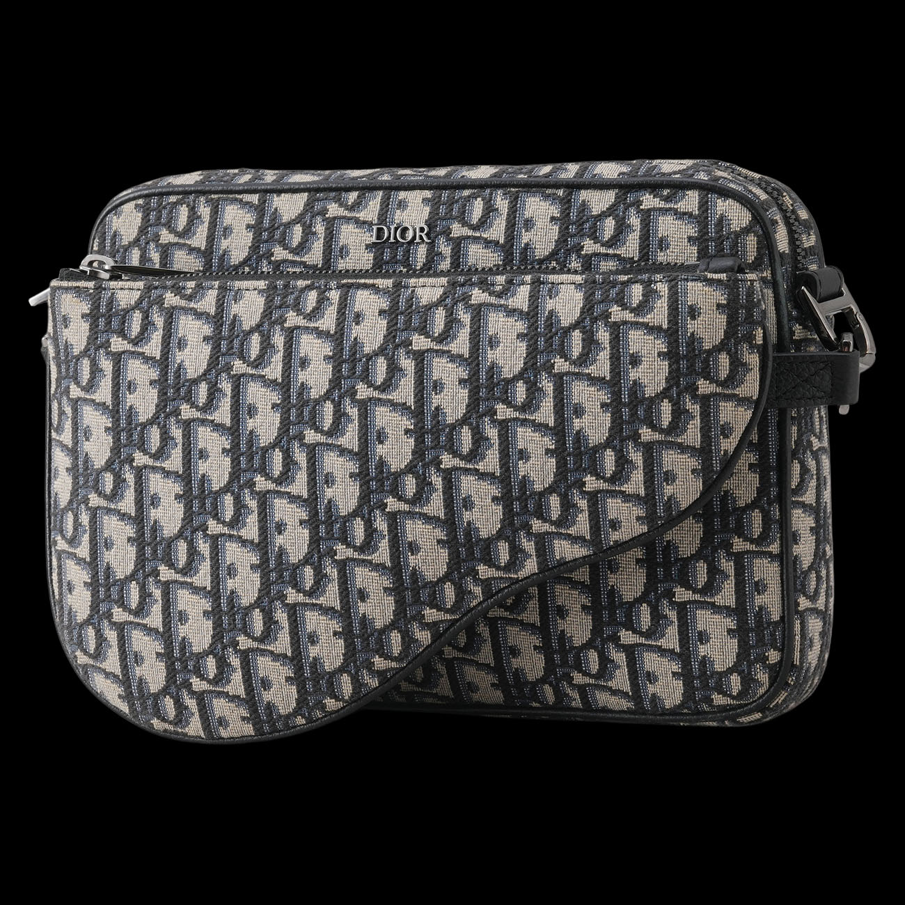 CHRISTIAN DIOR(USED)디올 오블리크 새들 트리플 파우치
